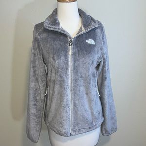 Gray North Face Zip-Up Jacket